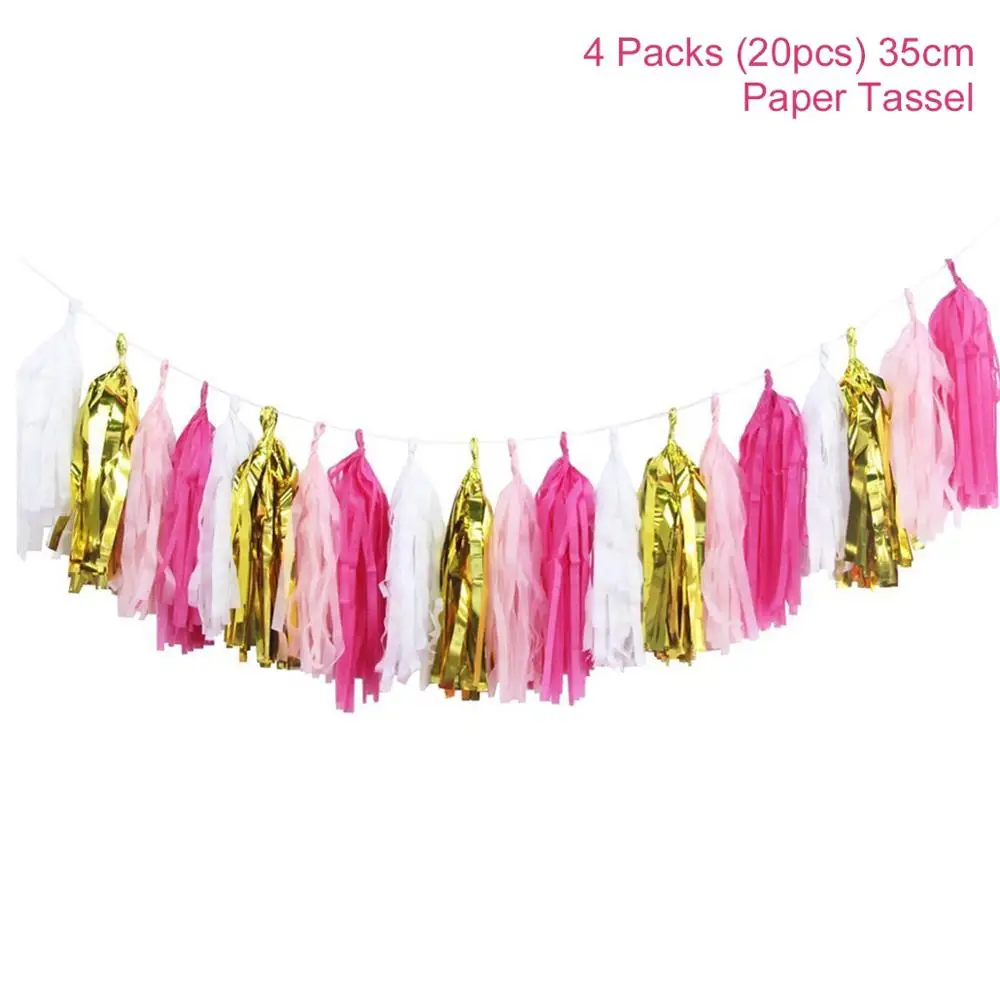 Its a Girl Pink Set QIFU Золото Серебро первый день рождения вечерние партии Корона розовый 1st день рождения 1 год украшения день рождения декоративный для Бэйби шауэра - Цвет: Its a Girl Pink Set