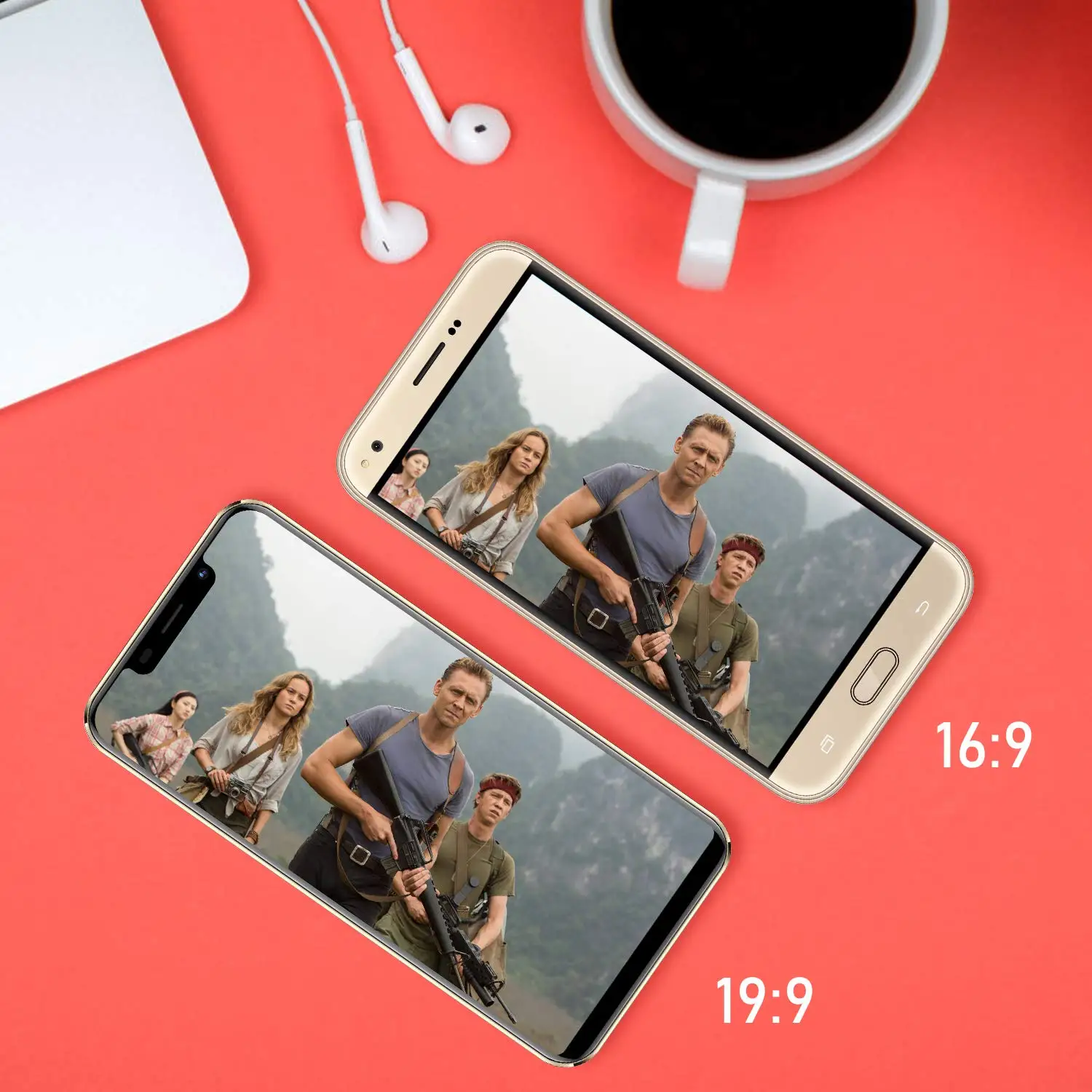 TEENO VMobile S9+ мобильный телефон Android 8,1 5,8" 19:9 полный экран 3 ГБ+ 16 Гб 13MP камера 4G мобильный телефон разблокированный