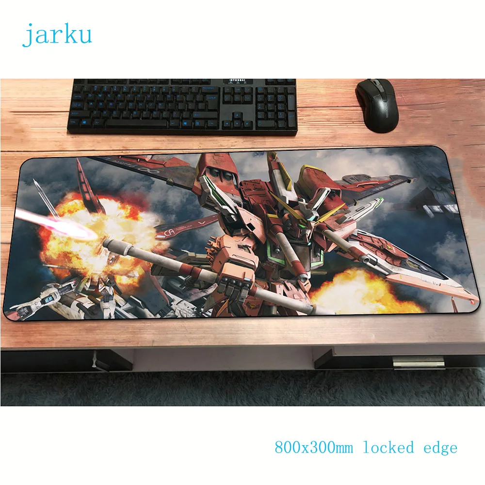 GUNDAM коврик для мышки с аниме 800x300x2 мм игровой коврик для мыши геймер Коврик для мыши компьютер натуральный каучук Настольный коврик большой игровой коврик