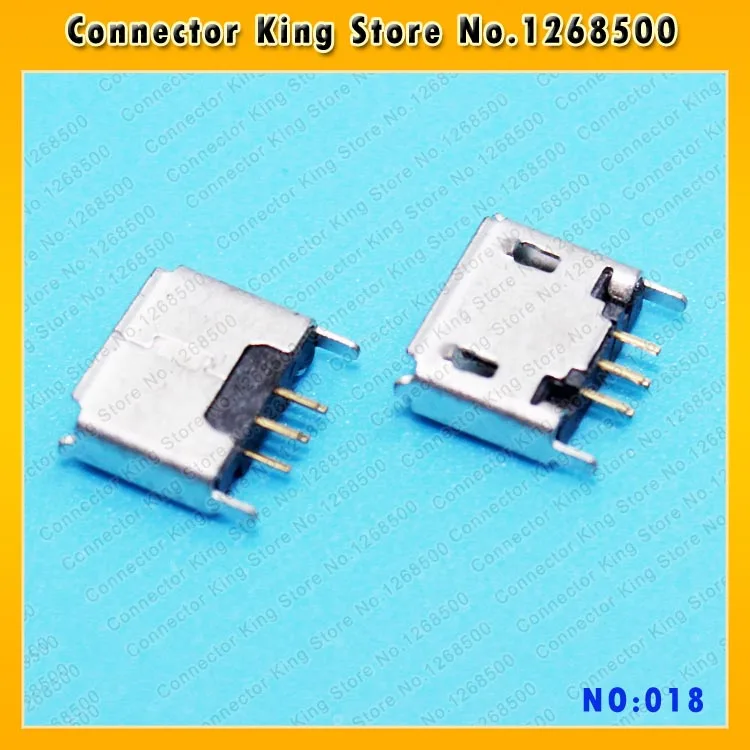 50 шт. Micro USB Type AB Female 180 градусов 5Pin DIP PCB разъемы для пайки 5 контактный Jack MC 018|micro usb