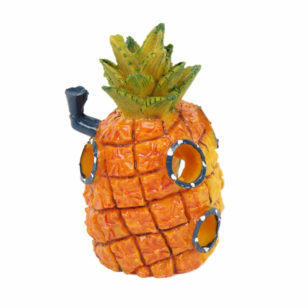 PipiFren украшения для аквариума искусственная смола Мультяшные аксессуары ананаса