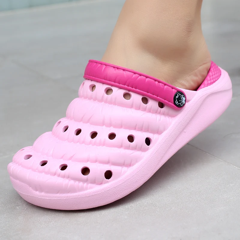 Классические садовые Туфли сабо без шнуровки женские летние комнатные тапочки