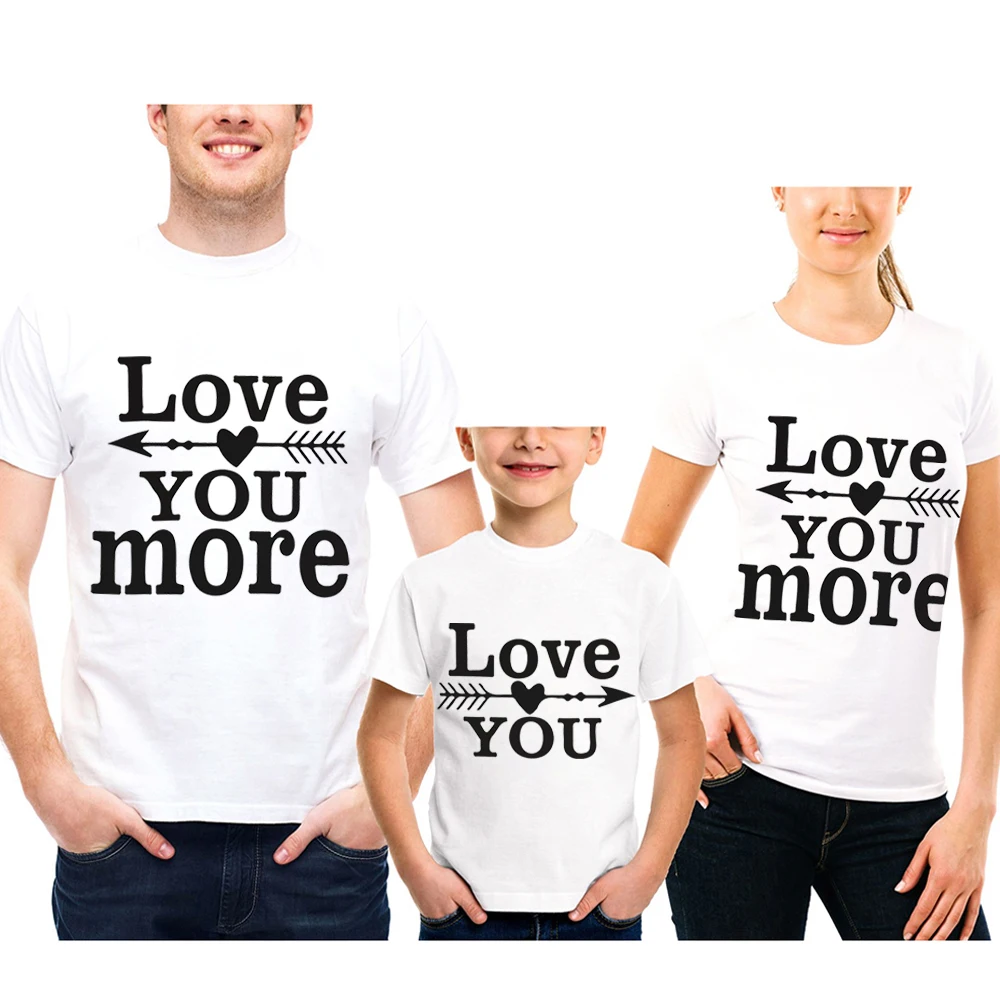 Фото - Family Look Matching Kids Clothes Mother Daughter Father Son Daughter T Shirt Letter Love You More Printed Short 100 Cotton Tees stratton porter gene her father s daughter