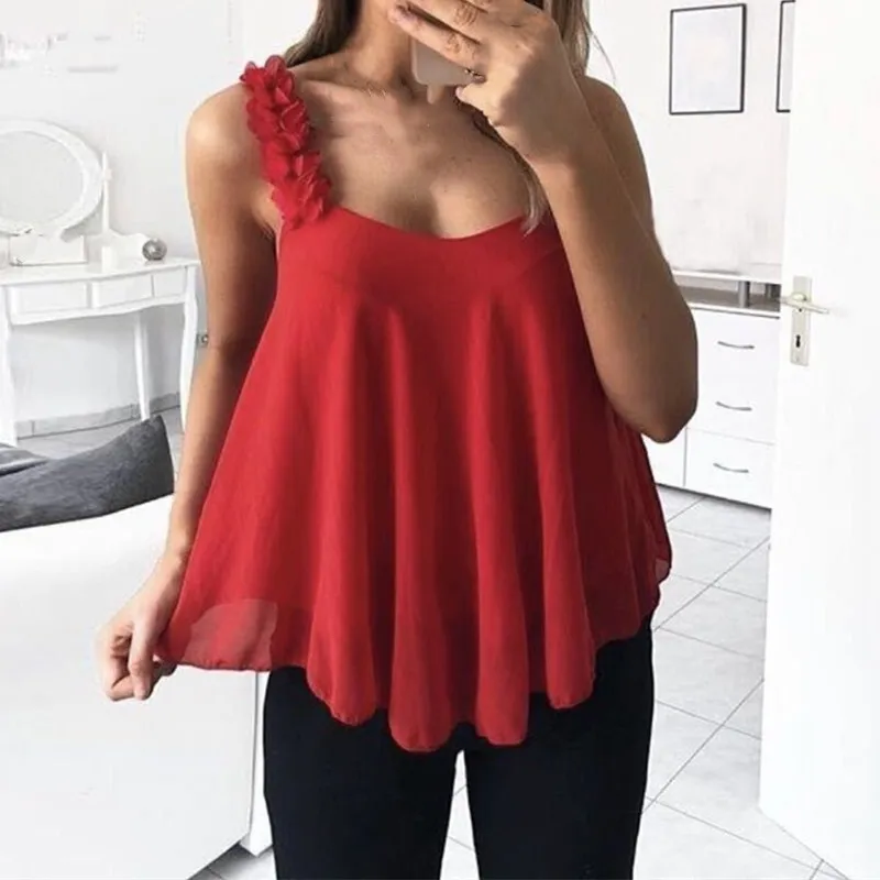 Женский сексуальный жилет без рукавов Женская майка с аппликацией большие