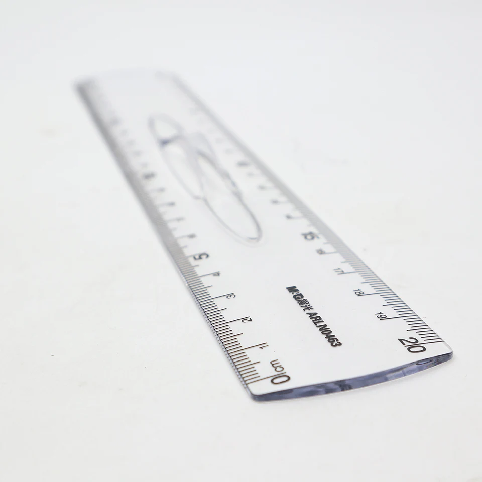 20cm Drawing Ruler Easy To Take Plastic Three-dimensional Technical Students Maths Geometry Office School Supplies | Канцтовары для