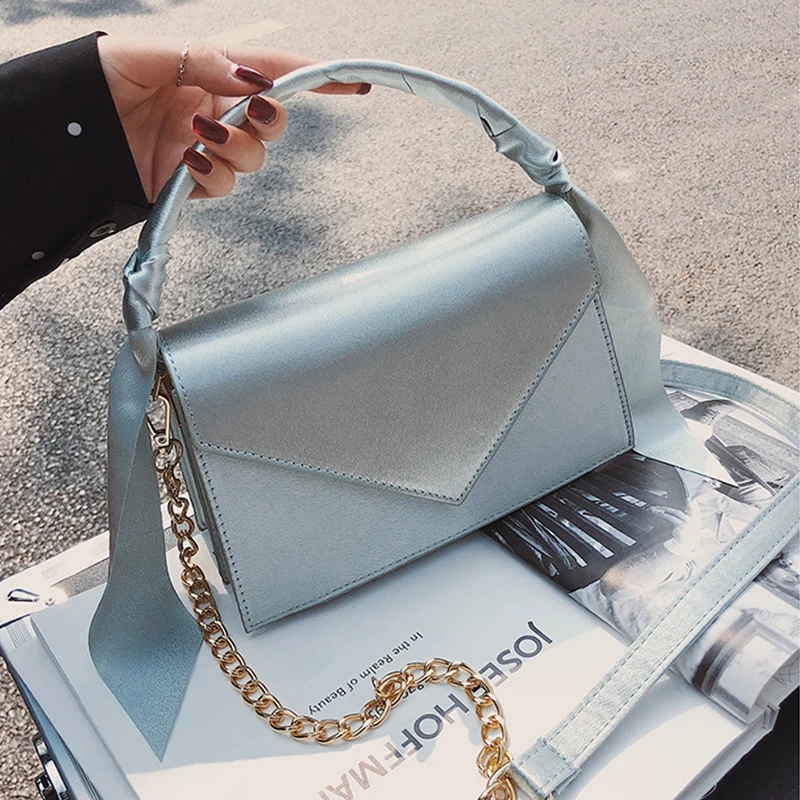 Simple Chain Shoulder Messenger bags Fashion Small Square bag Ladies Crossbody Flap Bag 2019 Casual Wild Handbags | Багаж и сумки