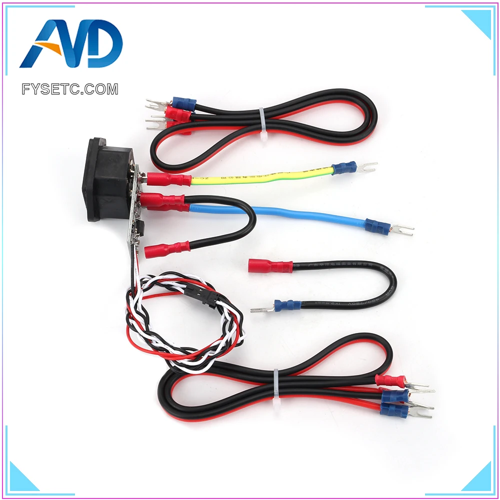 Prusa i3 MK3 power Panic V0.4 Высокое напряжение с предохранителем MK3 PSU комплект жгута проводов провода для Prusa i3 MK3 3d принтера запчасти