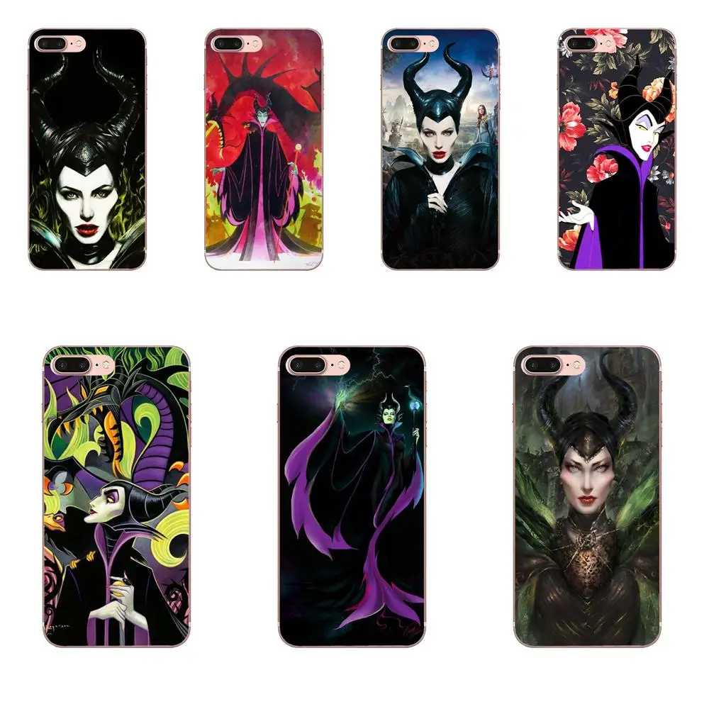 Мягкие аксессуары из ТПУ чехол Maleficent Moive пленка Оригинал для Apple iPhone X XS Max XR 4 4S 5 5C 5S