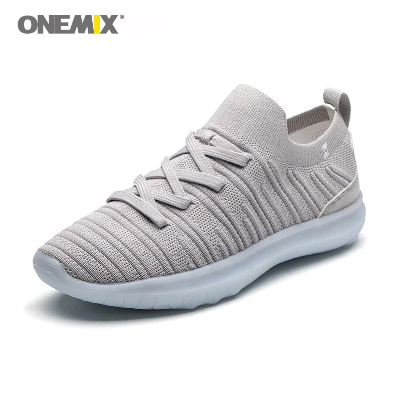 Мужские кроссовки ONEMIX светильник обувь для ходьбы дышащие бега прочные с