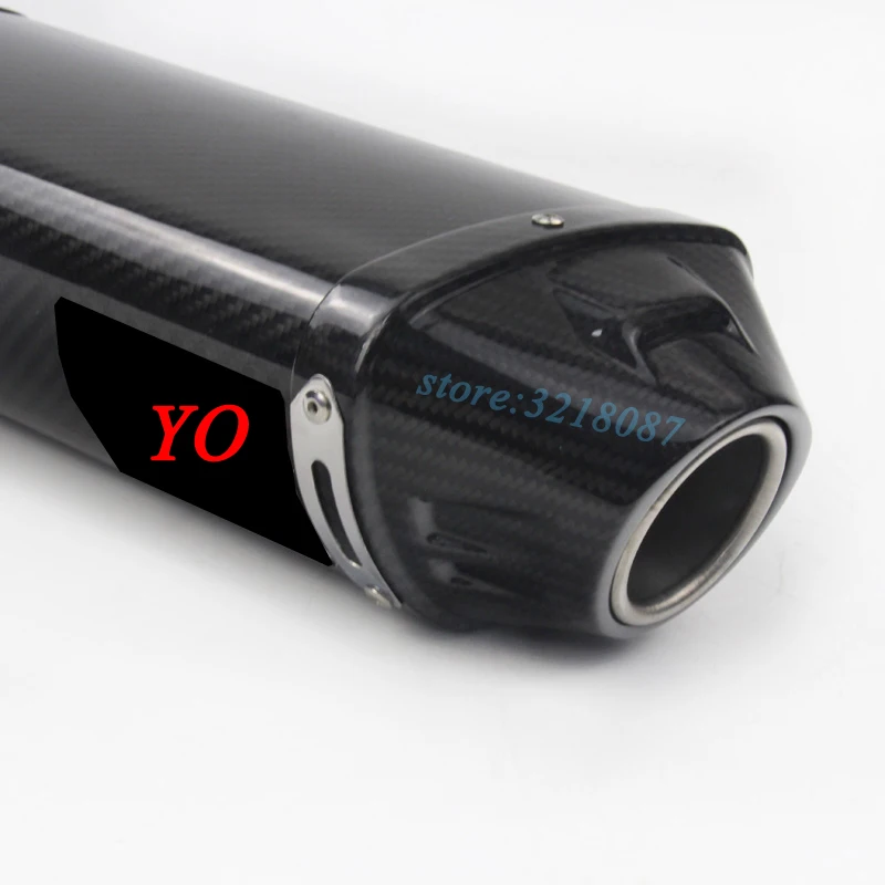 Мотоцикл выхлопная труба из углеродного волокна Yoshimura модифицированный скутер