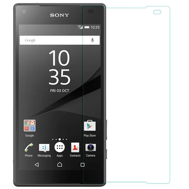 2.5D Закаленное стекло для Sony Xperia Z5 компактная защитная пленка Взрывозащищенная