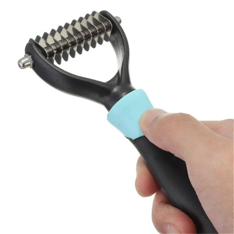 Гребень для кошек собак режущий мех Грабли Щетка обрезная Уход Инструменты