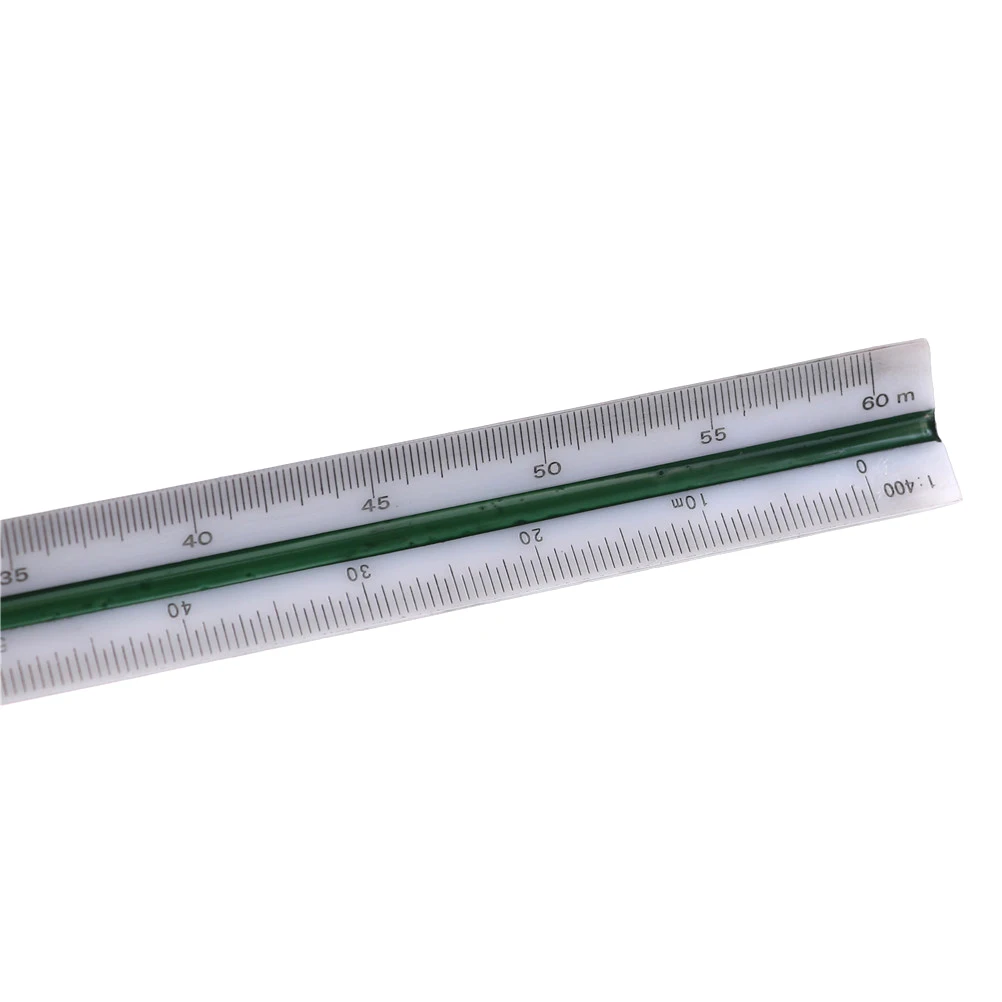 1pc 1:100 1:200 1:250 1:300 1:400 1:500 Triangular Metric Scale Ruler 300mm | Инструменты