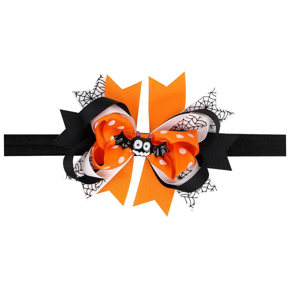 New Hair Accessories Baby Hairband Bowknot Bat/Ghost Girls Headband Infant Headdress Band Halloween Ornament VN 68 | Детская одежда и