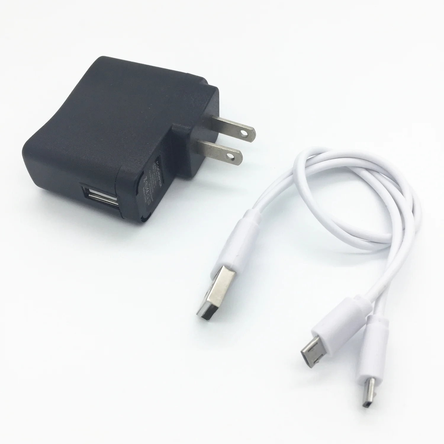 Вилка US/AU/EU/UK настенная + белая 1 фут 20 см USB штекер на двойной 2X Micro зарядное