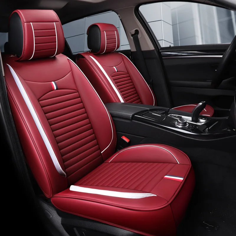 Кожаные чехлы на сиденья автомобиля автомобильные коврики аксессуары для nissan sunny