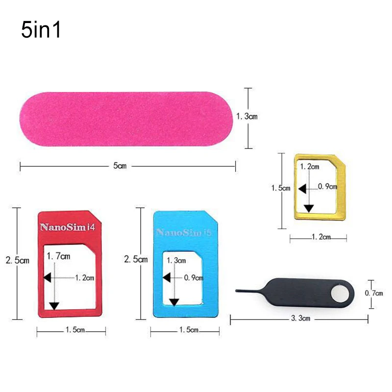 Адаптер UANME Nano Sim карты + стандартный и Micro набор инструментов для SIM карты|sim card