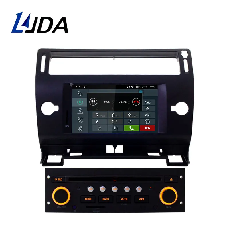 LJDA Android 10 0 автомобильный dvd плеер для Citroen C4 Quatre Triumph WIFI 1 Din автомобильное радио GPS