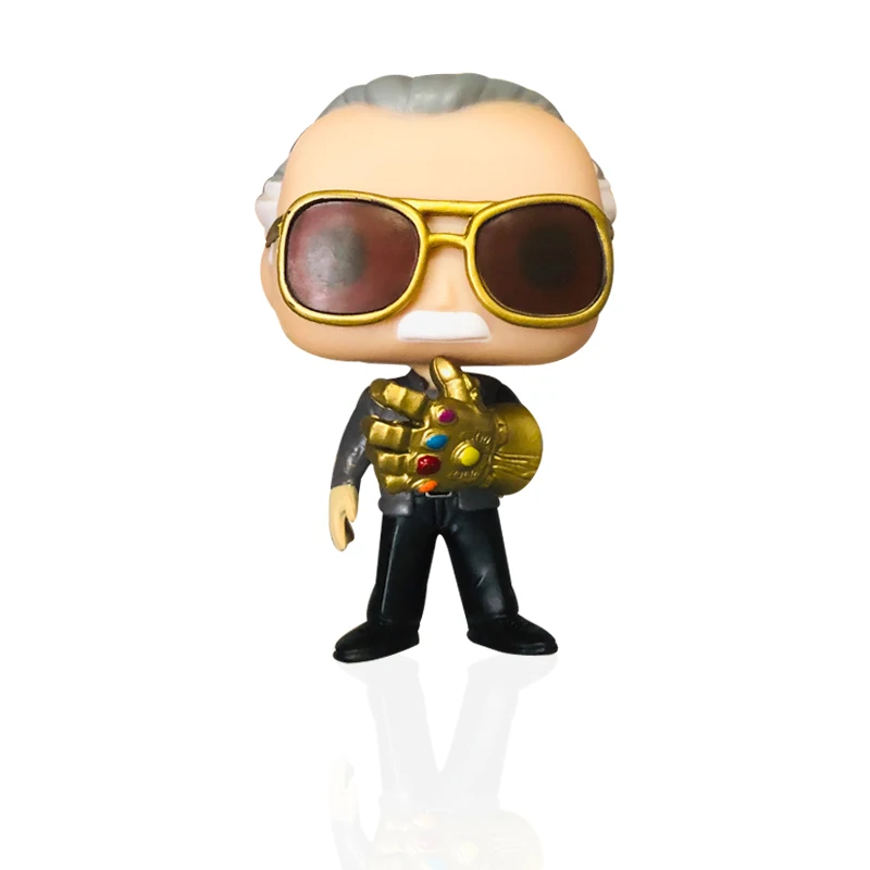 FUNKO поп Marvel Мстители: эндшпиль Стэн Ли и QUAKE с Бесконечность Gauntlet фигурку модель игрушки для детей подарок