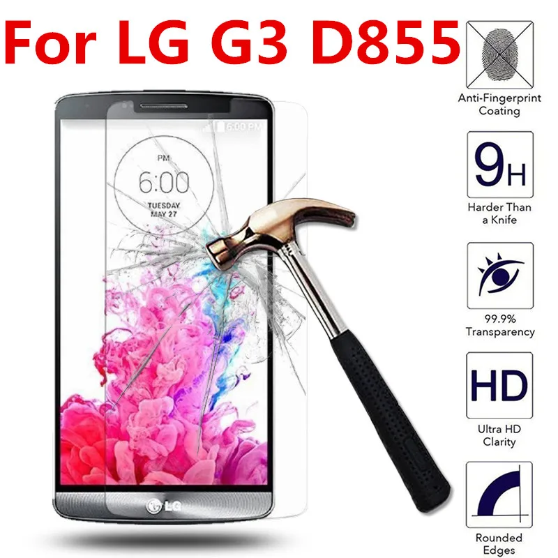 Для LG G3 D855 D850 D830 D815 F400K VS985 5,5 дюймов 2.5D с уровнем твердости 9H закаленное Стекло Экран протектор для LG LG3 G 3 защитная Пленка чехол