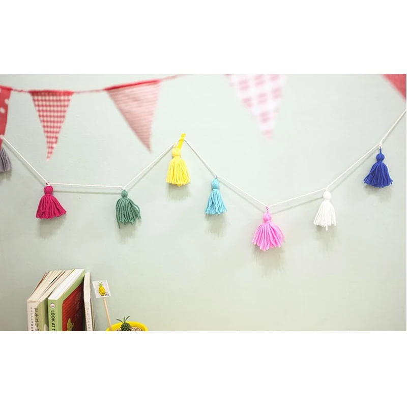 1 шт. радужные украшения с кисточками висячий флаг креативные вечерние на день