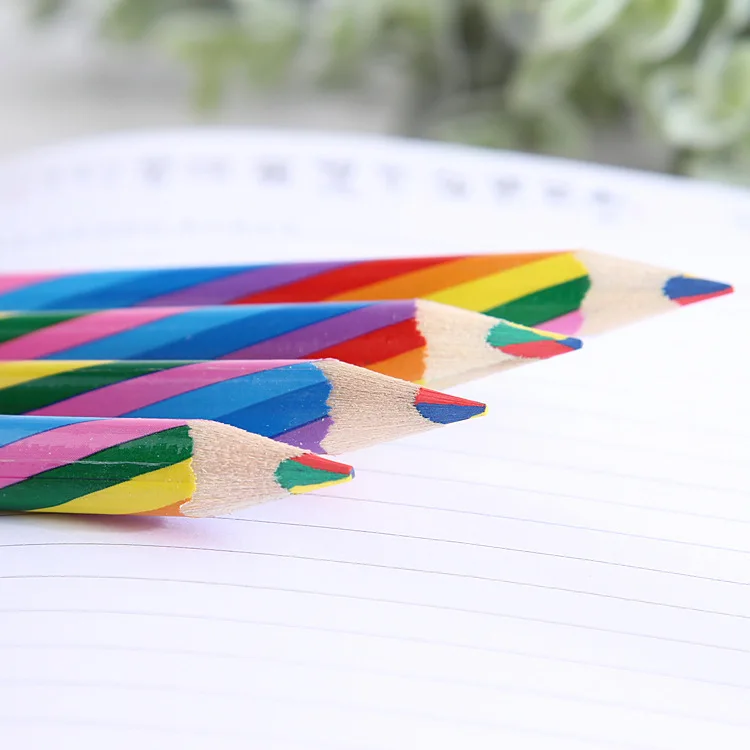 

4 in 1 Colored Rainbow Pencil Set 4 Colored Pencil Lead Pencils Set of 4