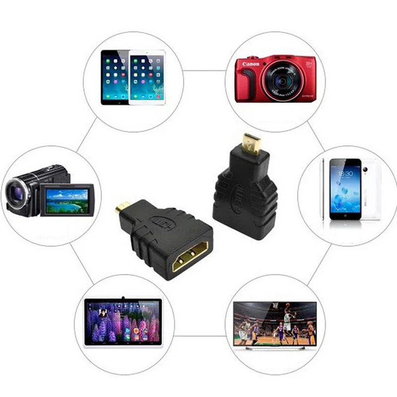 Переходник с HDMI на Micro + Mini позолоченный HD удлинитель переходник для видео ТВ Xbox 360
