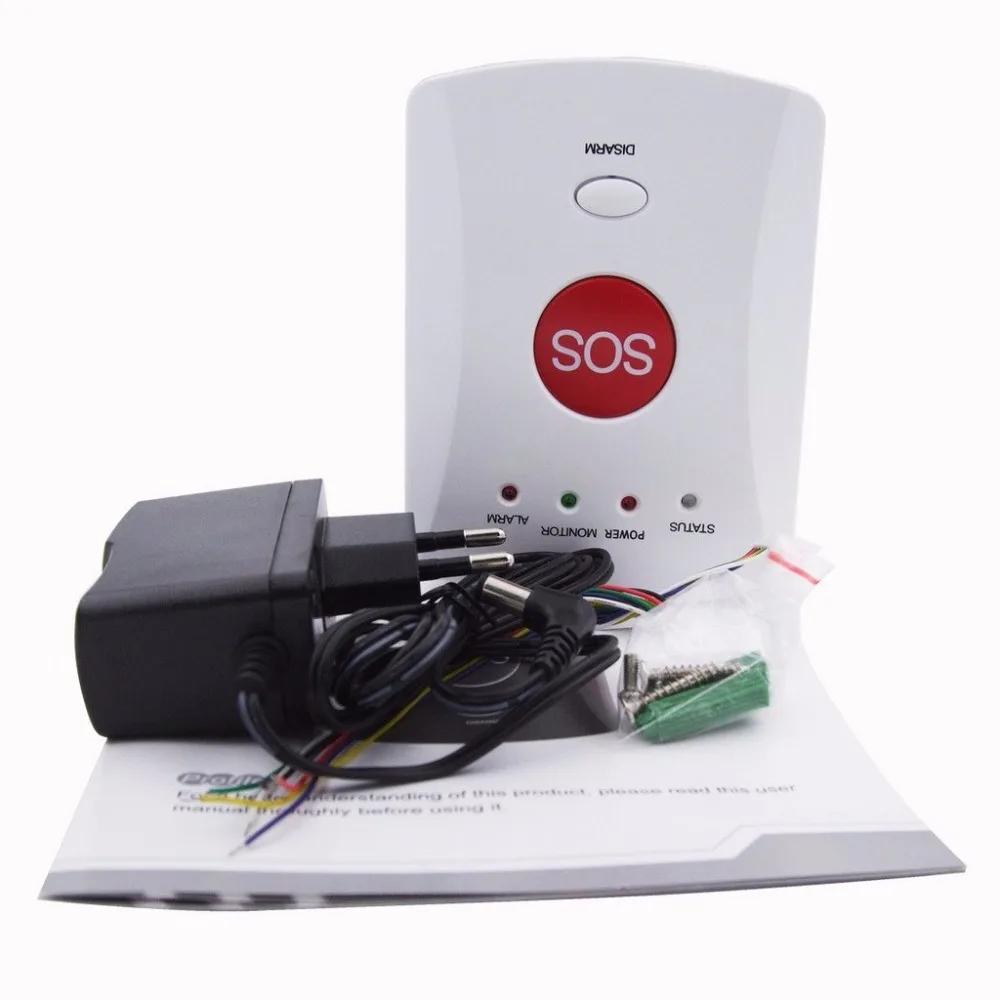 GSM SMS Personal Panic button Alarm system with SOS button Protect Elderly patient disable person