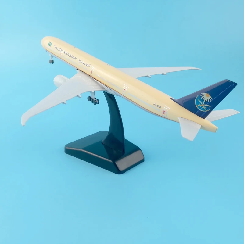 20 см SAUDI ARABIAN B777 модель самолета из металлического сплава Игрушечная колеса