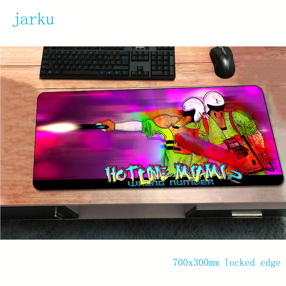 Коврик для мыши hotline miami 700x300x2 мм игровой коврик Аниме подарок офисный notbook