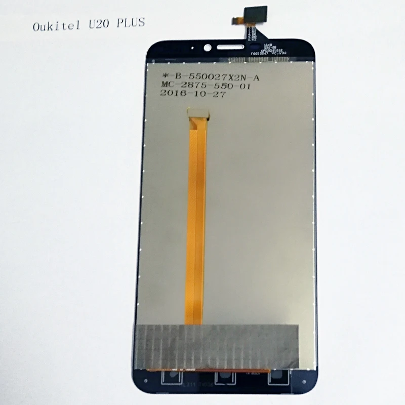Для Oukitel U20 PLUS ЖК-дисплей+ TP кодирующий преобразователь сенсорного экрана в сборе 5," U20 Plus протестированная замена панели дигитайзера