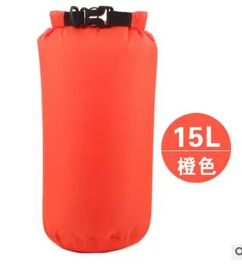 15l-orange Luckstone 8L 15L ультралегкий Водонепроницаемый Открытый сухой сумки Красочные Складные портативные мешки для кемпинга Пешие прогулки спасательный жилет - Цвет: 15l-orange