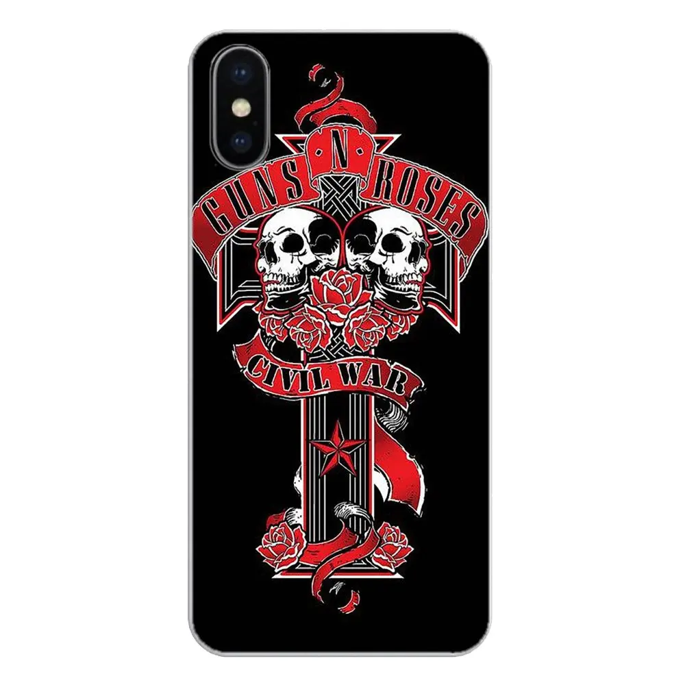 Прозрачный чехол из ТПУ для Huawei Honor 8 8C 8X9 10 7A 7C Mate 20 Lite Pro P Smart Plus Guns'N Roses Axl Rose fan club |
