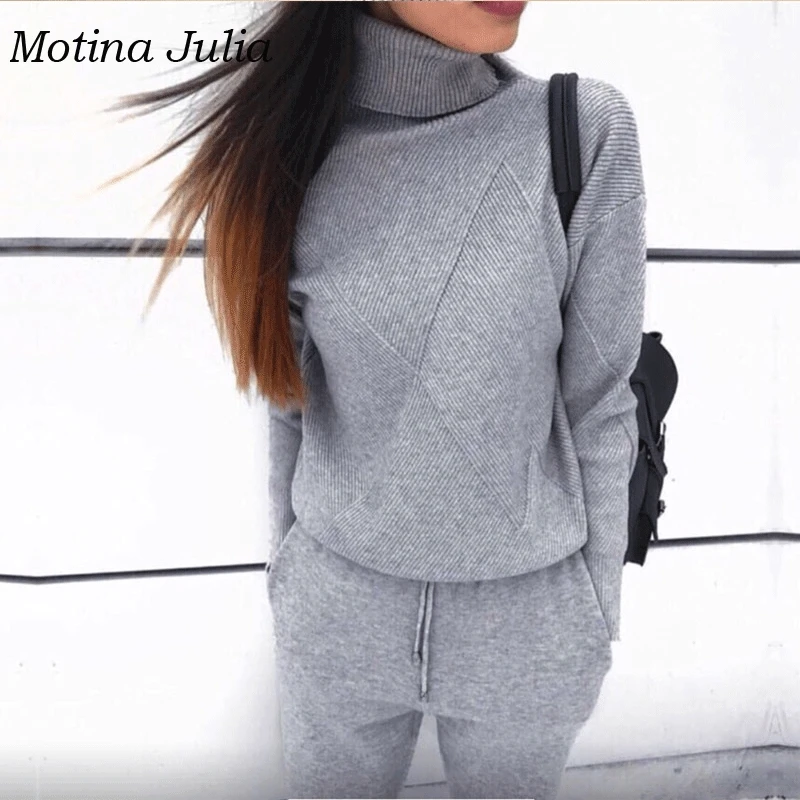 Motina Julia повседневное теплый вязаный для женщин наборы ухода за кожей Новинка