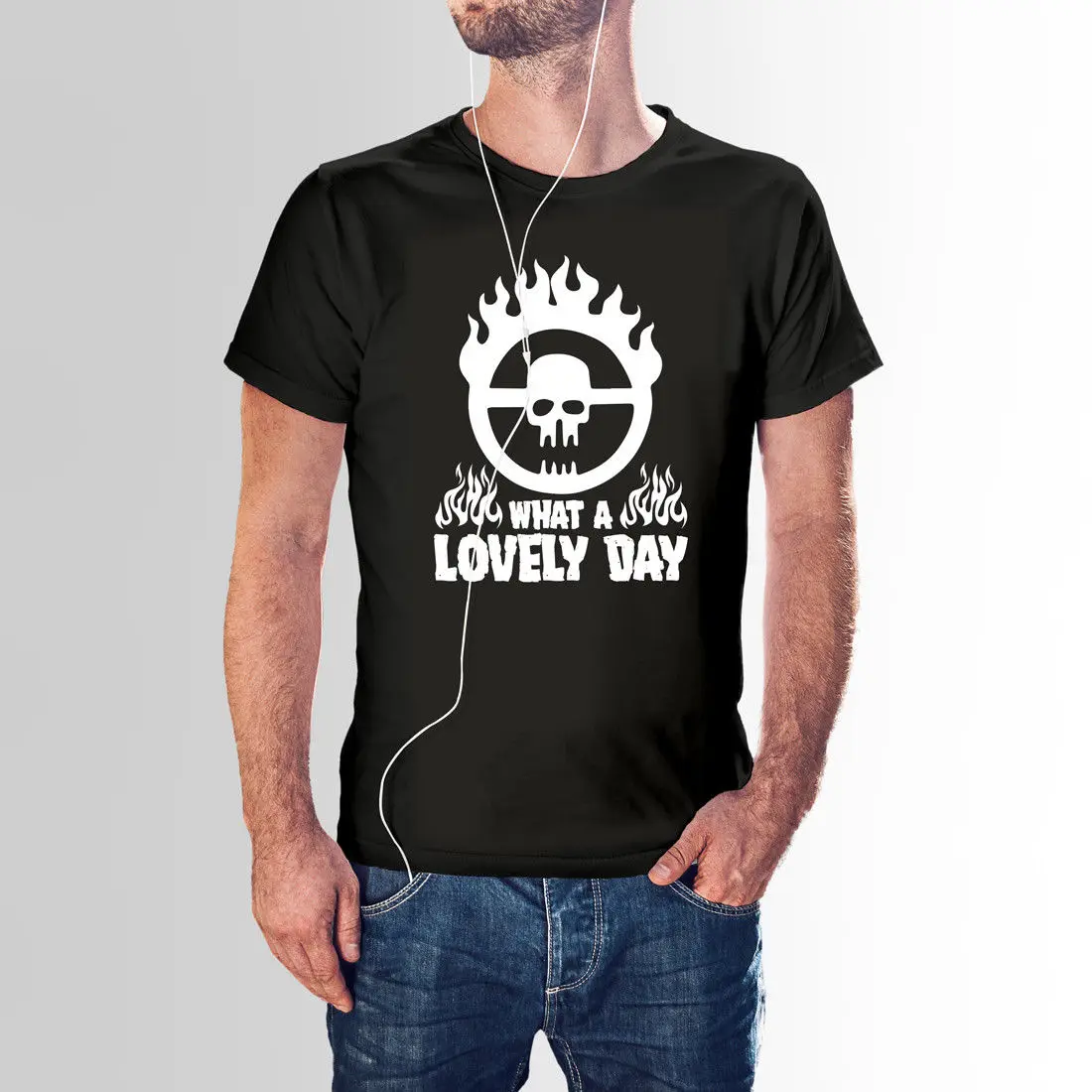 What A Lovely Day Inspired by Mad Max Warboys Футболка с принтом Топ 100% хлопок Humor Мужская футболка