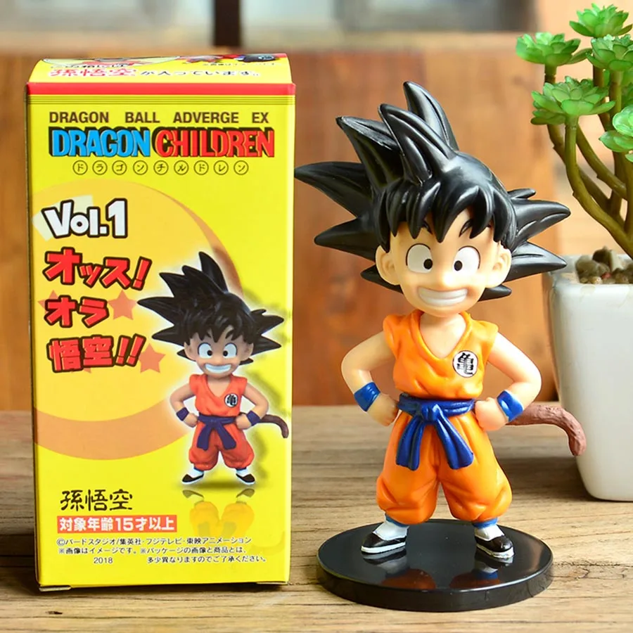 11X5 см мини Dragon ball Гоку велосипед Qiqi с логотипом и надписью из маленький персонажи