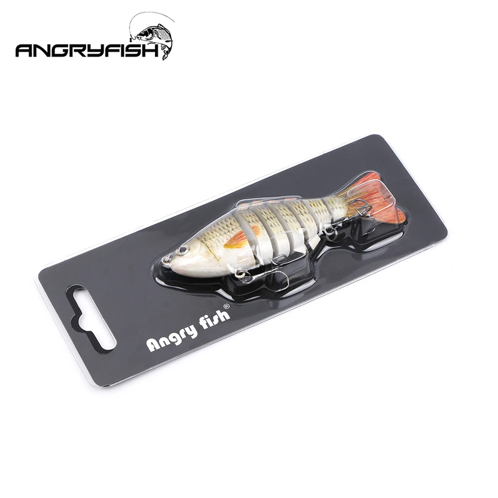 ANGRYFISH искусственная рыболовная приманка 1 шт. 80 мм 7 9 г 6 сегментов Реалистичная