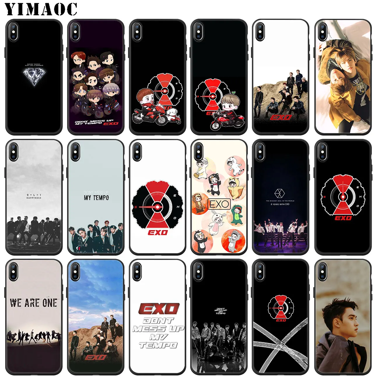 YIMAOC EXO 5 Не портите мой темп Мягкий силиконовый чехол для телефона для iPhone 11 Pro XS Max XR X 6 6S 7 8 Plus 5 5S SE 10 черный чехол