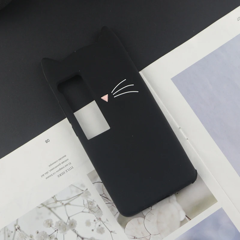 Милый силиконовый чехол с 3D рисунком для Meizu Pro 7, чехол s, Япония, блестящая борода, кошка, кошечка с милыми ушками, чехол для телефона Meizu Pro 7 Plus