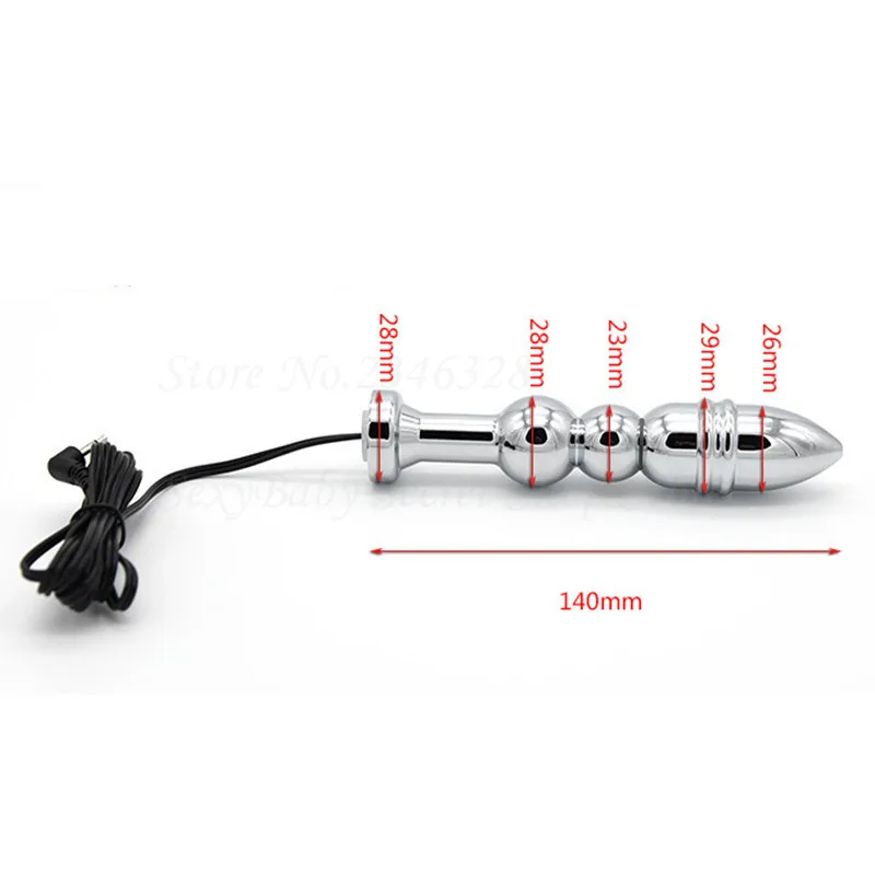 Новинка 16 размеров выберите аксессуары с электрическим током из сплава Анальная