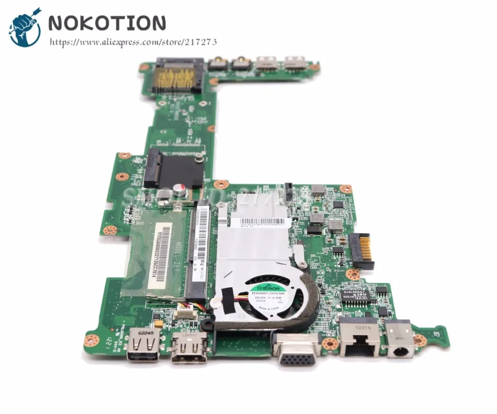 Материнская плата NOKOTION для ноутбука Acer aspire D270 ZE7 материнская MBSGA06002 DA0ZE7MB6D0 N2600 CPU