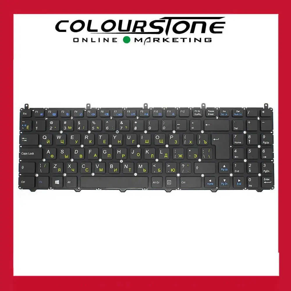 RU Клавиатура для ноутбука Clevo W650SJ W650SF W650SH W650SR Клавиатура для ноутбука DNS 0170724 0170726 0801006 teclado qwerty клавиатура