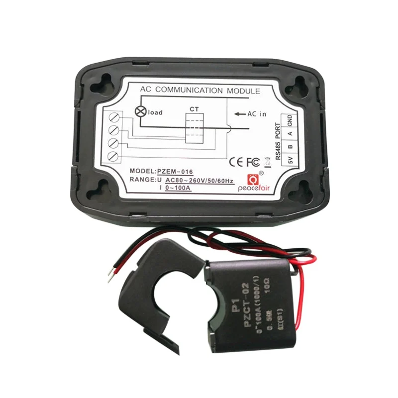 AC Мощность энергии метр 220V 100A RS485 Modbus электроэнергии кВтч для Homekit PZEM 016 с
