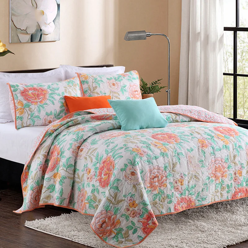 CHAUSUB стеганые покрывала для кровати хлопковое стеганое одеяло комплект из 3