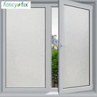 Необычная фиксация 45 см ширина матовая стеклянная оконная пленка конфиденциальность, офисная Ванная комната Спальня статическая липкая клейкая стеклянная наклейка пленка без клея