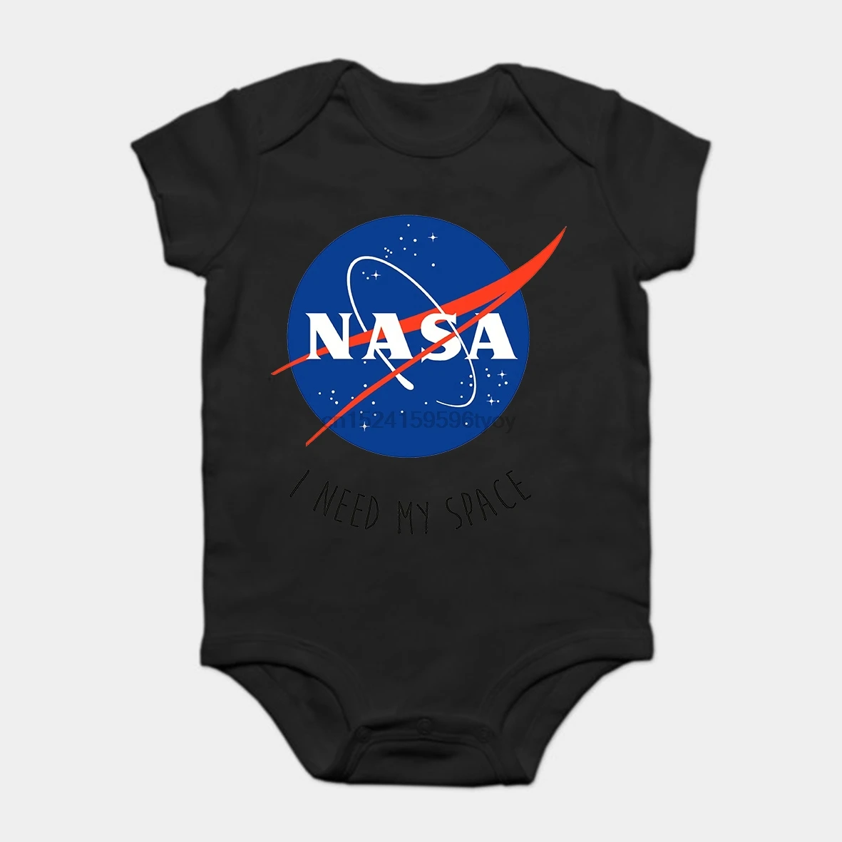Детские Onesie Детские Боди Детская футболка из хлопка с принтом с коротким рукавом I Need My Space Цвет