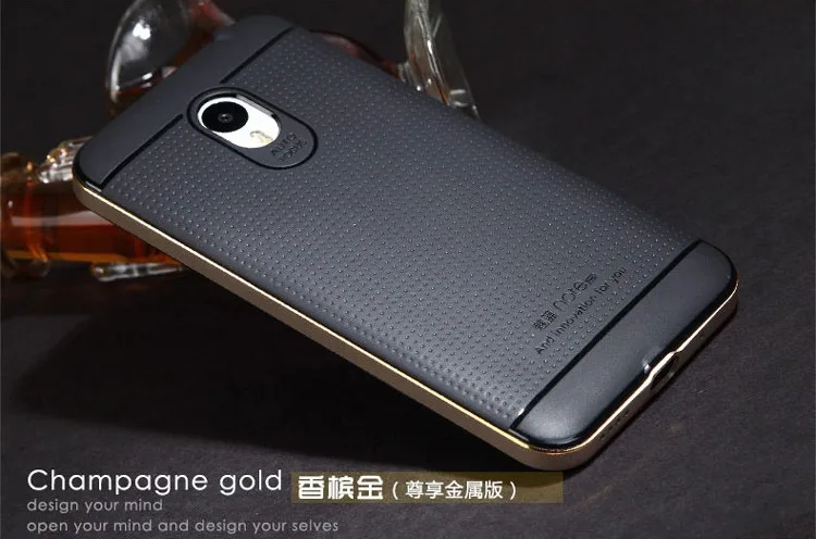 Высококачественный чехол для Meizu M2 Note с металлической рамкой и силиконовой задней крышкой, анти-скользкий и защитный чехол