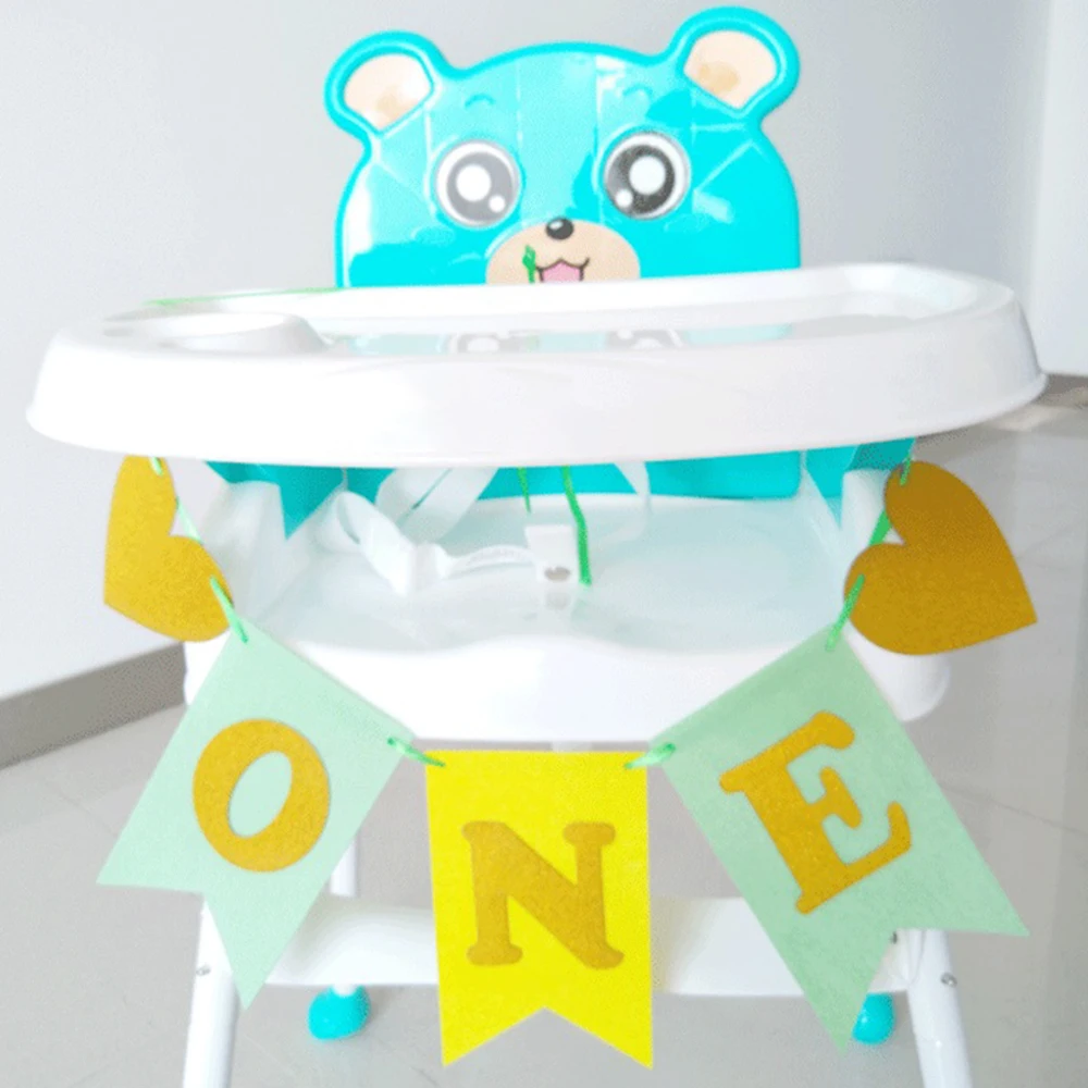 2 шт. упак. лидер продаж для первого дня рождения синий розовый баннеры стульев 1