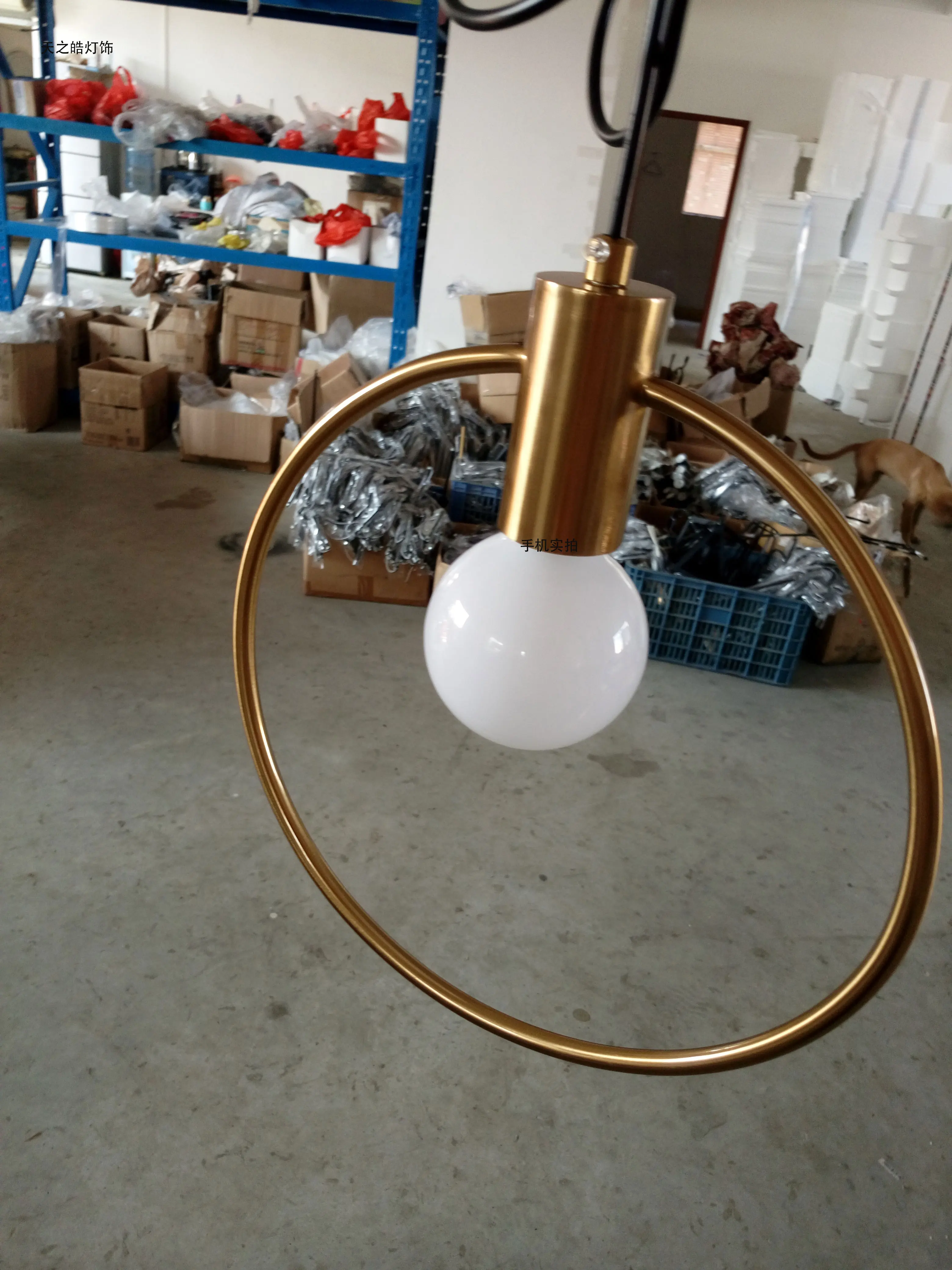 Скандинавский современный стиль стеклянный шар золотой железный елочка ветка