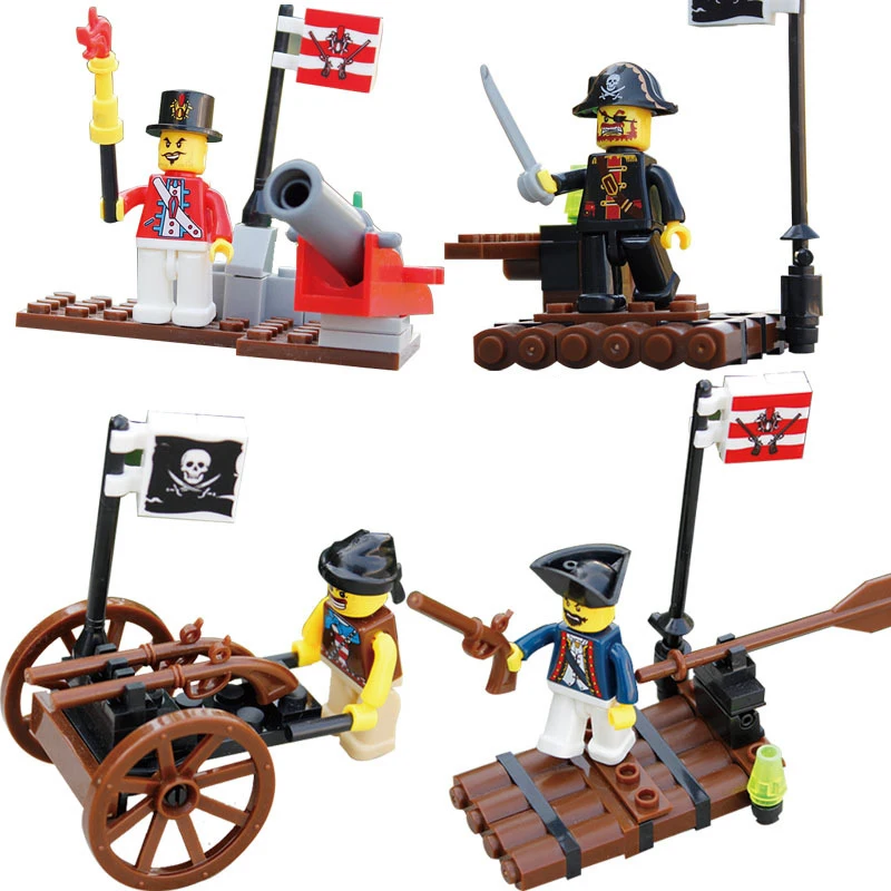 Pirate Ship Building Blocks Toys ABS Plastic Small Particles Children Assembly Puzzle Gifts Educational | Игрушки и хобби